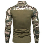 Herren Sportlicher Langarmpullover mit hohem Kragen und Reißverschluss