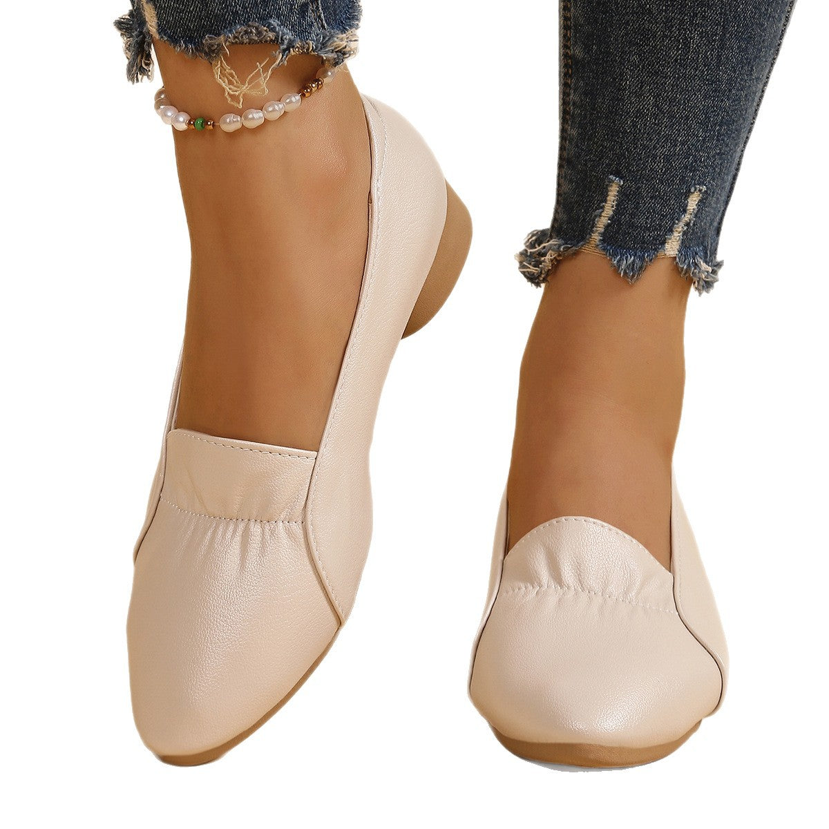Damen Mokassins mit elegantem Knöchelriemen und weich gepolsterter Innensohle R&B