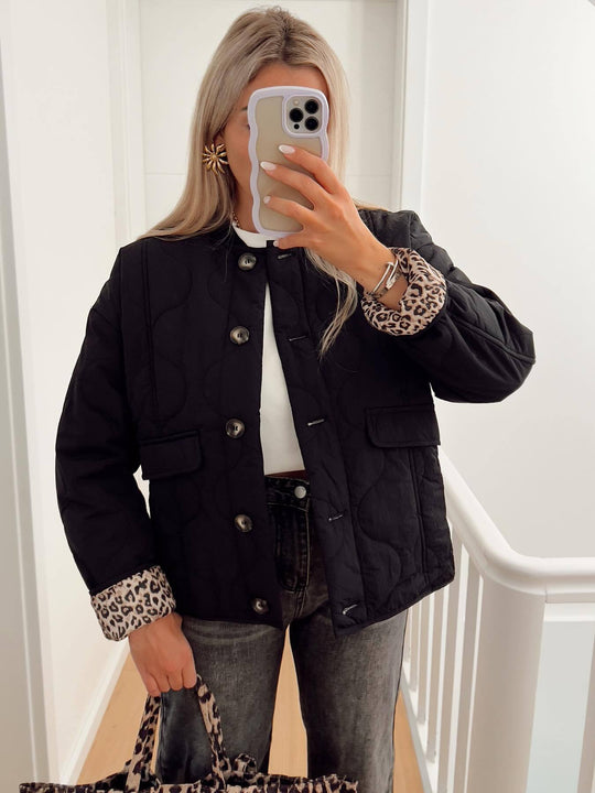 Damen gesteppte Übergangsjacke mit praktischen Taschen R&B