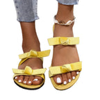 Damen bequeme Slides mit modischem Schleifen-Design R&B