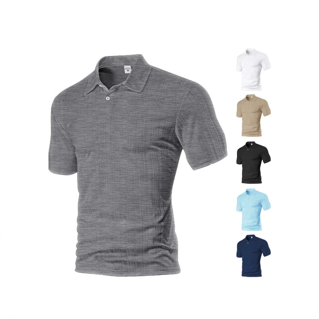 Herren Poloshirt mit strukturiertem Design und modischen Akzenten R&B