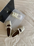 Damen Elegante Slipper mit eleganter Schleife und Perl-Details R&B