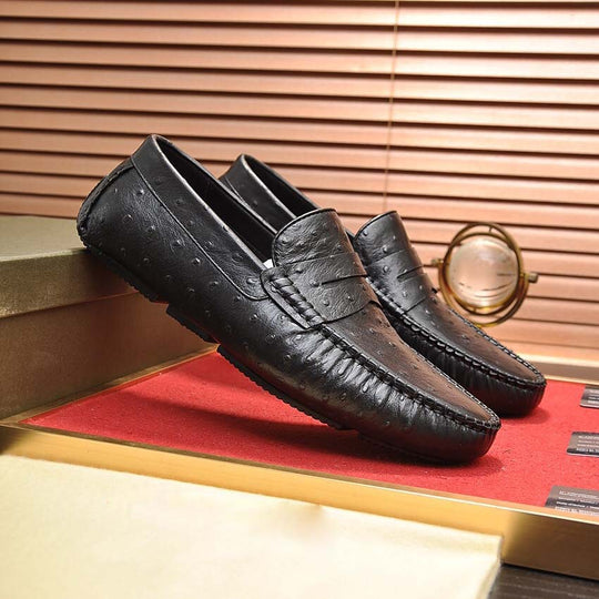 Herren Mokassins aus hochwertigem Leder mit eleganter Zierdetail von R&B