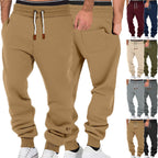 Herren nan komfortable Jogginghose aus hochwertiger Baumwollmischung mit elastischem Bund Kordelzug und Bündchen R&B
