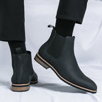 Damen elegante Chelsea-Stiefel mit flexiblem Gummizug und dämpfender Sohle R&B
