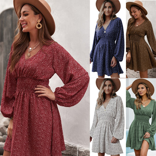 Damen zeitloses Kleid mit Raffungen R&B