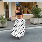 Damen Maxirock im verspielten Polka-Dots-Design R&B