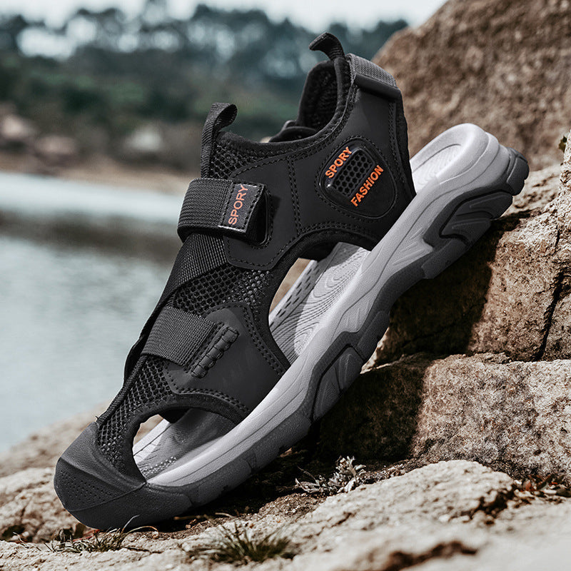 Damen Sportliche Sandalen mit verstellbaren Riemen und rutschfester Sohle R&B
