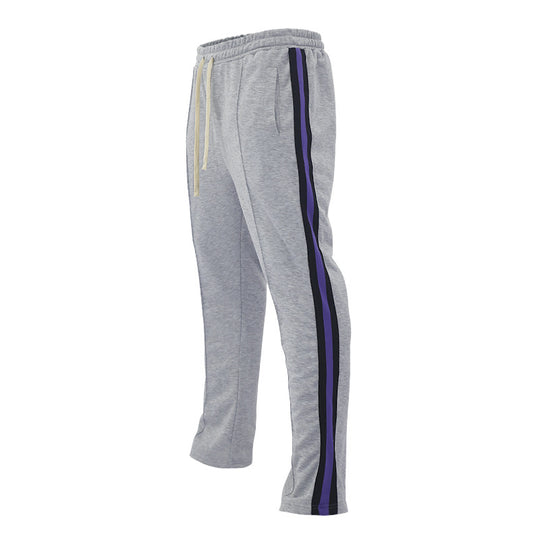 Herren sportliche Sweatpants mit seitlichen Kontraststreifen R&B