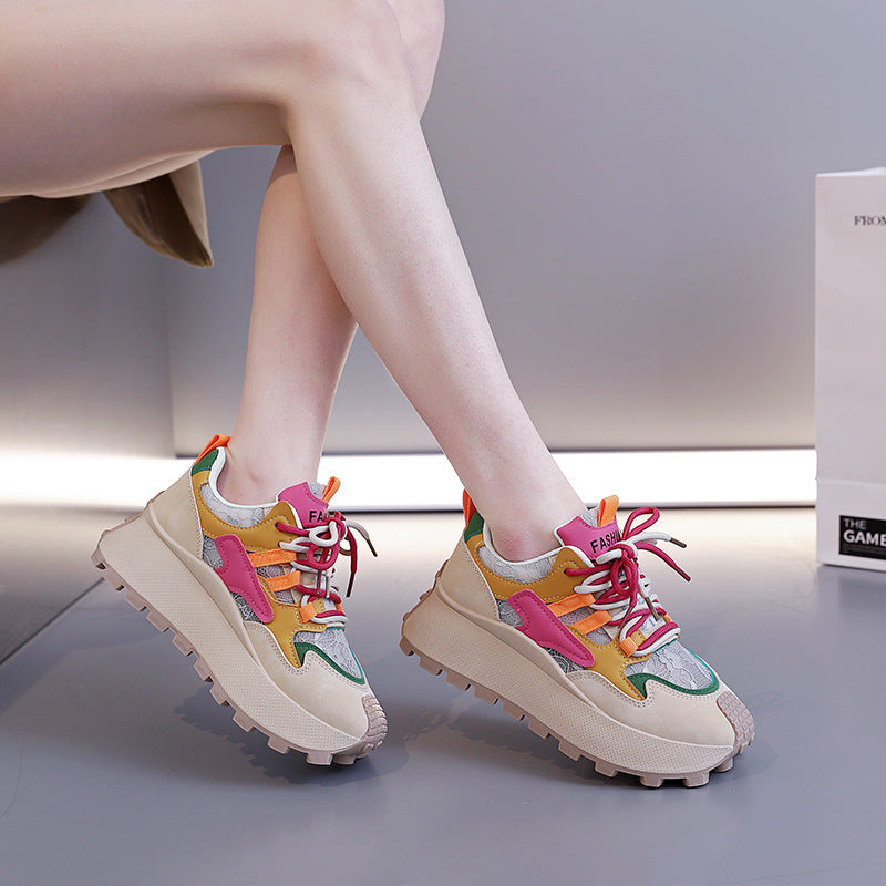 Damen trendige Sneakers mit einzigartigem Design und ergonomischer Dämpfung R&B