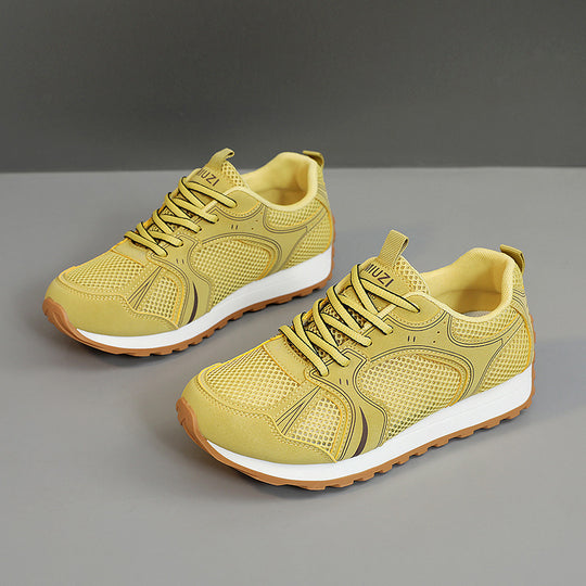 Damen Sportliche Sneakers mit atmungsaktivem Mesh-Obermaterial und stoßdämpfendem Fußbett R&B