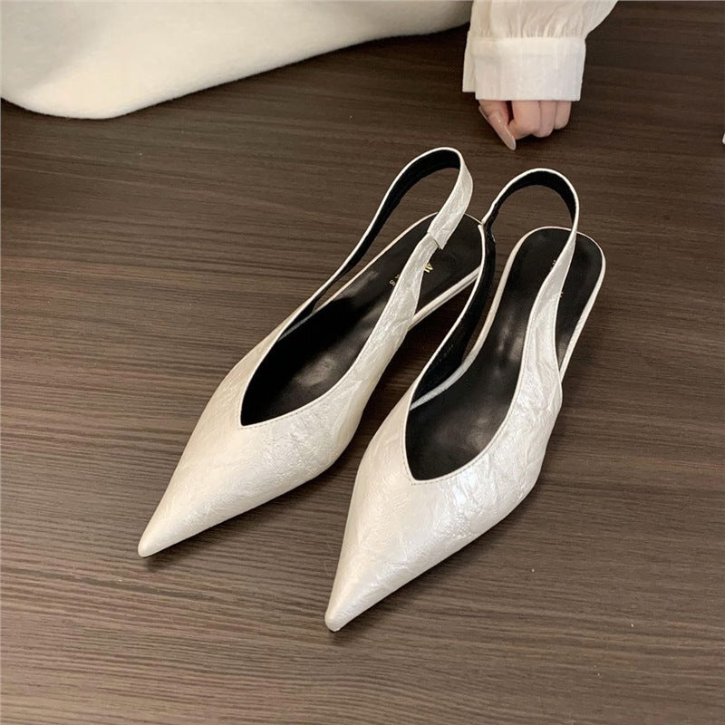Damen Slingback Pumps mit eleganter spitz zulaufender Silhouette R&B