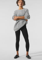 Damen Grobstrickpullover mit modischem Strukturdesign