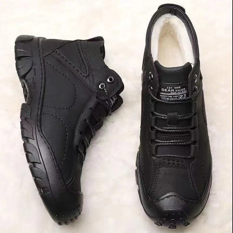 Damen Winterfestige Schnürstiefel mit isolierendem Innenfutter und rutschfester Profilsohle