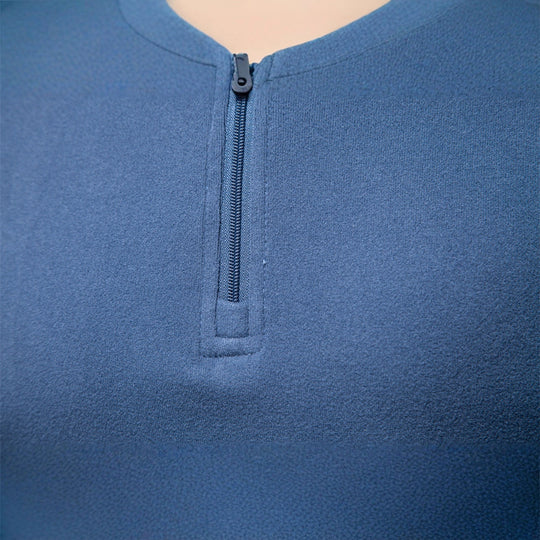 Herren funktionaler Sweatshirt mit hohem Kragen und kurzem Reißverschluss R&B