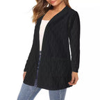 Damen Strickjacke mit strukturiertem Muster und praktischen Taschen R&B