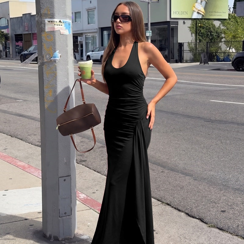 Damen Figurbetontes Maxikleid mit elegantem Raffungselement R&B