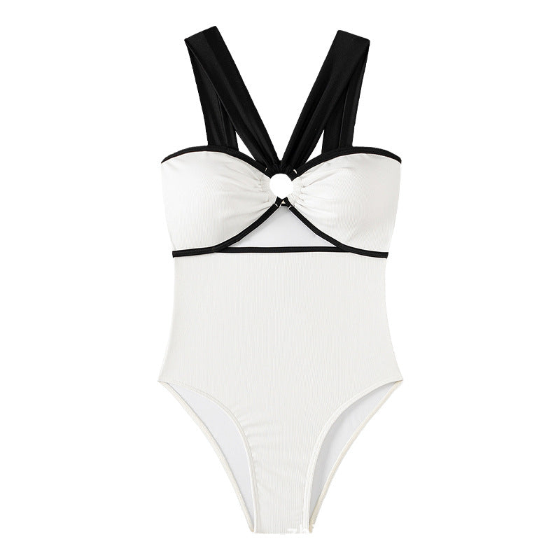 Damen Einteiliger Badeanzug mit innovativem Cut-Out Design R&B