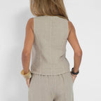 Damen Leinenweste im eleganten Design