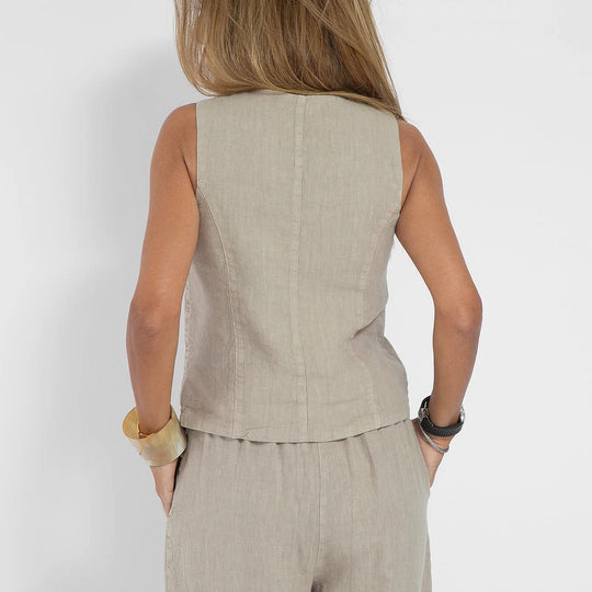 Damen Leinenweste im eleganten Design R&B