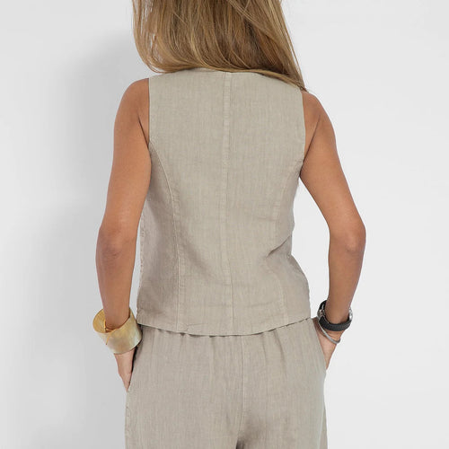Damen Leinenweste im eleganten Design R&B