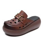 Damen Modische Clogs mit elegantem Schnallen-Design R&B