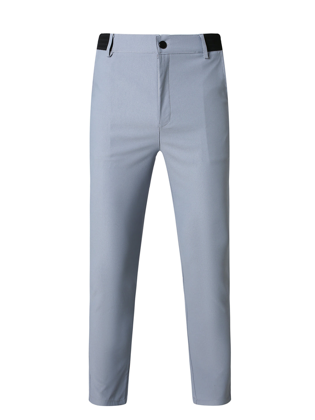 Herren elegante Slim-Fit Freizeithose mit elastischem Bund und klassischen Details R&B
