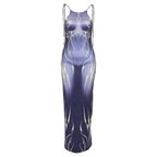 Damen Maxi-Kleid mit verführerischem Körperbetonenden Design R&B