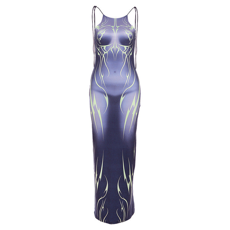 Damen Maxi-Kleid mit verführerischem Körperbetonenden Design R&B