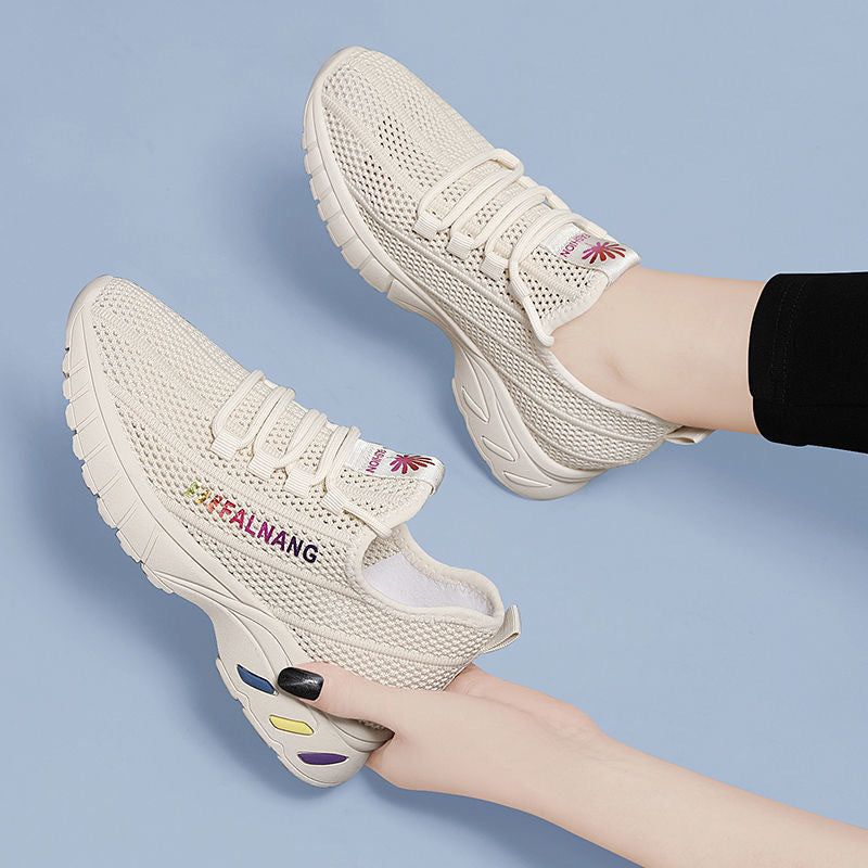 Damen Leichte und atmungsaktive Sport Sneakers mit elastischem Obermaterial R&B