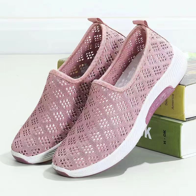 Damen atmungsaktive Freizeitschuhe mit leichtem Mesh-Obermaterial und rutschfester Sohle R&B