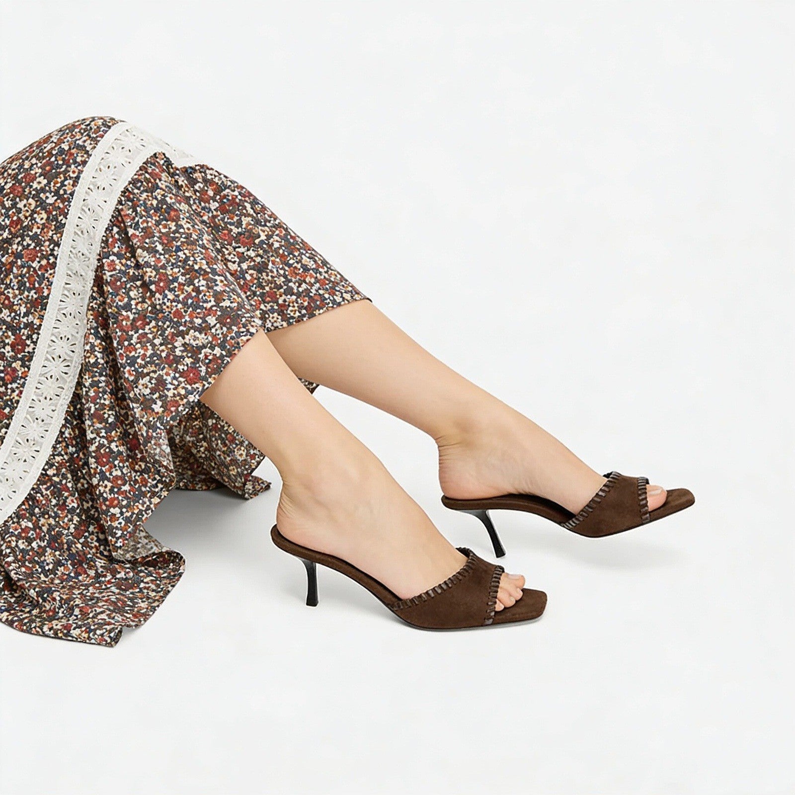 Damen Elegante Sling-Pumps mit filigranem Riemendesign und komfortablem Blockabsatz R&B