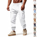 Herren nan konisch zulaufende Jogger im utilitarischen Stil mit elastischem Bund, Kordelzug und Klappentaschen R&B
