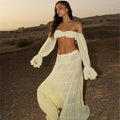 Damen luftiges Strandkleid mit Rüschen R&B