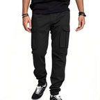 Herren Cargo-Hose mit vielseitigen Taschen und elastischem Bund R&B