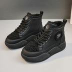 Damen hohe Sneaker mit flauschigem Innenfutter und robuster Sohle R&B