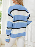 Damen Strickjacke mit Streifenmuster R&B