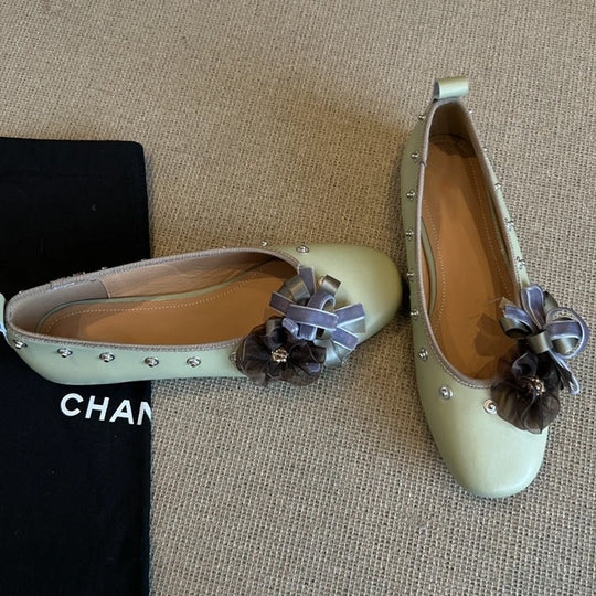 Damen Dekorative Ballerinas mit einzigartigen Applikationen R&B