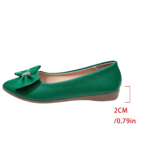 Damen Ballerinas mit großem Schmuckdetail R&B