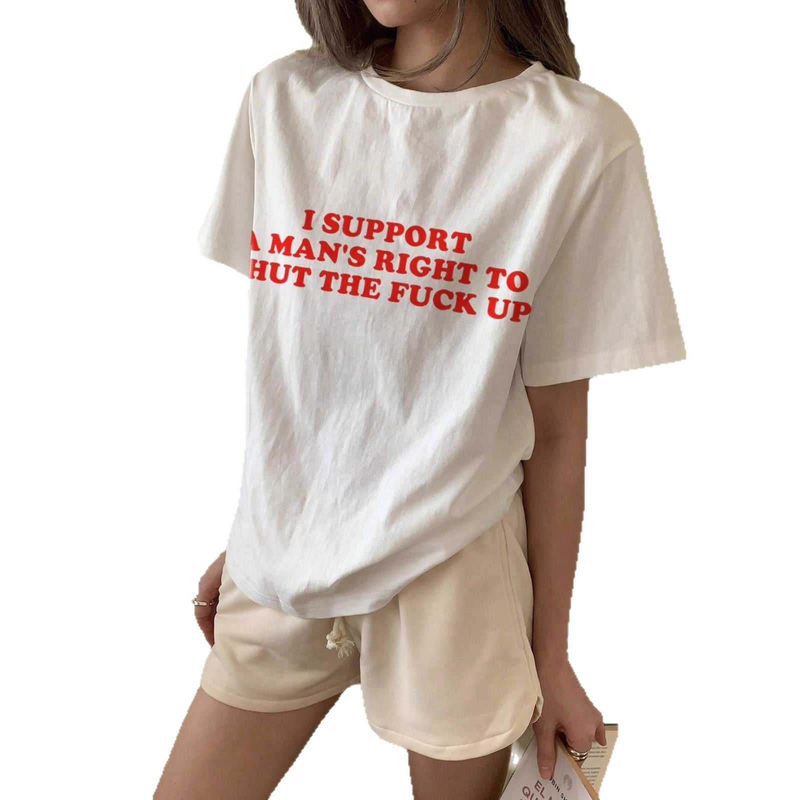 Damen oversized Bachelorette T-Shirt mit exklusivem Print R&B