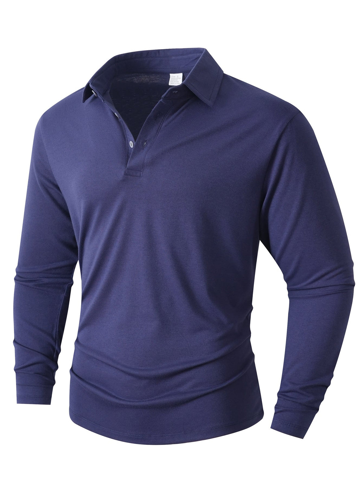 Herren Langarm Poloshirt mit modernem Schnitt R&B