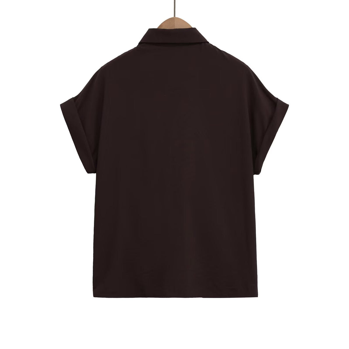 Damen Kurzarmbluse mit Knotendetail und elegantem Schnitt R&B