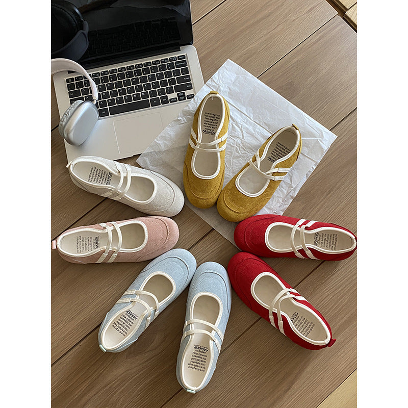 Damen Bequeme Slipper mit elastischen Riemen und modischem Design