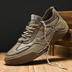 Herren Sportliche Leder Sneakers mit atmungsaktiver Sohle R&B