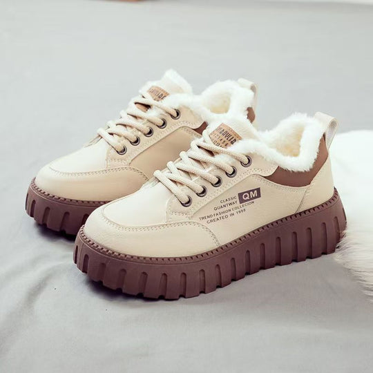 Damen Winterliche Sneakers mit kuscheligem Fleece-Futter und rutschfester Sohle R&B