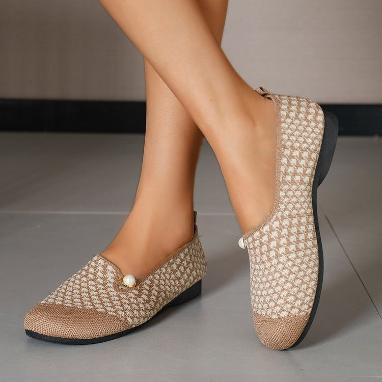 Damen Komfortable Slipper mit modischem Strukturmuster R&B