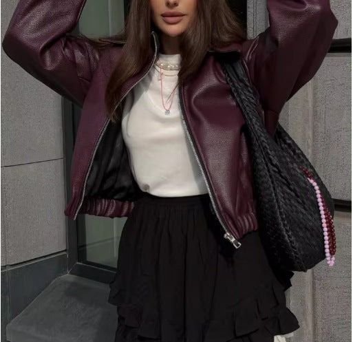 Damen Lässige jacke im sportlichen Stil mit elastischem Bund R&B