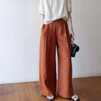Damen Weite Leinenhose R&B