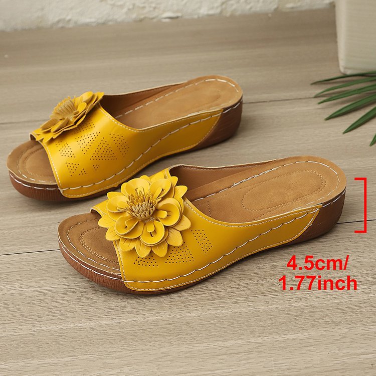 Damen Komfortable und dekorative Mules mit floralem Design R&B