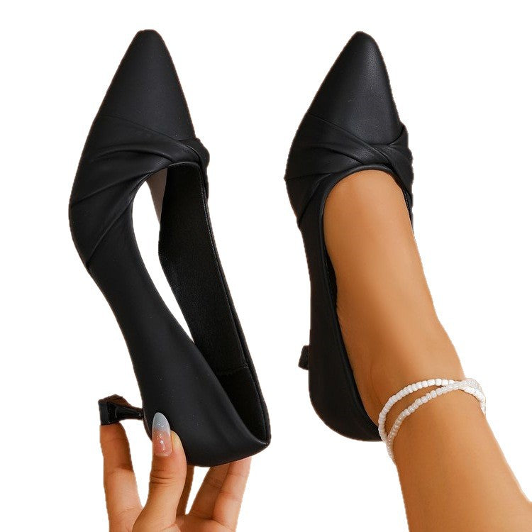 Damen elegante spitze Pumps mit modischem Schleifen-Design R&B